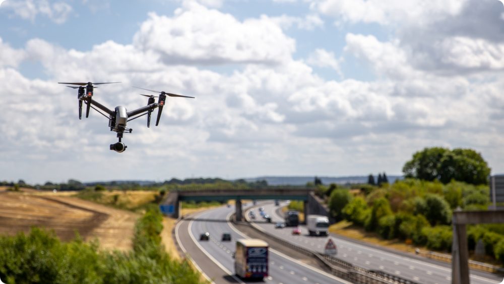 Infrastructure-Future Aerial Drone Road Image@2x